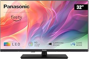 Panasonic TV-32S55AEZ, Serie S55 32 pollici Smart TV LED Full HD, 2024, Fire TV, HD Colour Engine, HDR, Alexa Voice Control, Game Mode, Media Player, Per un'Esperienza Visiva Ottimale