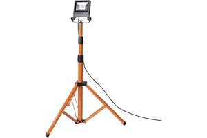 LEDVANCE LED Arbeitslicht, Leuchte für Außenanwendungen, Kaltweiß, Tripod-Ständer, LED Worklight, Gris Foncé, 1 x 20 Watt