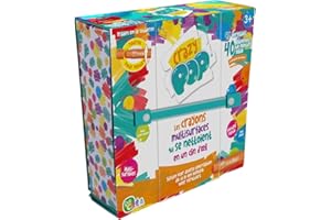 BEST OF TOYS CRAZYPOP – Coffret de 40 Crayons Multisurfaces Lavables | Couleurs Vives, Métallisées, Fluo et Édition Limitée | Sans Eau ni Pinceau | Dessin sur Papier, Bois, Miroir, Vitre | Dès 3 Ans