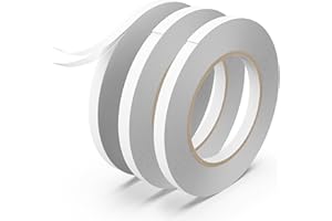 Wild Polar Double Sided Sticky Tape | 10mm x 27m | 3 Rolls | Super Sticky | For DIY, Crafts, Photos, Decorations, Boxes, Wrapping, Scrapbooking, Handwork.