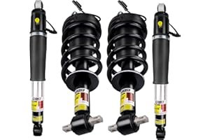 AIRSCYSO 84176631 84176675 Front And Rear Air Shocks Absorber Struts Complete Assembly 84977478 Automotive Replacement For Cadillac Escalade Chevy Tahoe LTZ Suburban GMC Sierra Yukon Denali 2015-2023