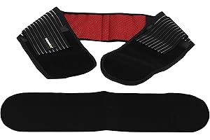 ThermoDR Back Support Belt - Self Heating with Infrared Technology, Tourmaline Gemstones & Magnets with Extra Lower Back Extension Belt for Men & Women