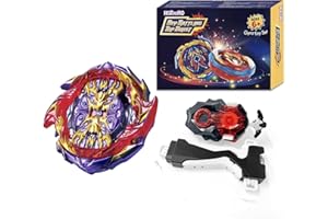Hozuumo Gyro Battling Tops, 4D Metal Fusion Fight Gyro Burst Blade Set with B-184 Launcher, Spinning Set for Children Boys Girls31