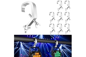 Morsetti Gancio 8 per Luci da Palco, Morsetto Czgor in Lega di Alluminio per Tralicci, Utilizzato per Luci Par, Teste Mobili, Fasci e Accessori per Luci da Palco (90 libbre/ 40 kg)