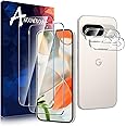 Anoowkoa 2+2 Pack for Google Pixel 9 Screen Protectors and Camera Lens Protectors Guard Tempered Glass Film, Anti Fingerprints Protective Film