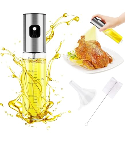 Spruzzatore Olio 300ml In Vetro - Antigoccia Per Cucina Sana, Per Friggitrici Senza Olio - Foto 10