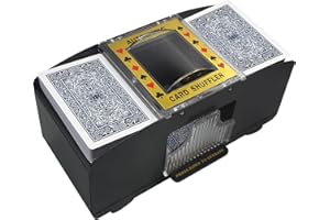 TAAVOP Card Shuffler 1-6 Deck Automatische, batteriebetriebene elektrische Kartenmischmaschine für UNO/Poker/Spielkarte