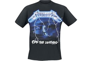 Metallica Herren Ride The Lightning Tracks_Men_bl_ts: M T-Shirt