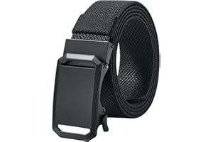 LionVII Ceinture élastique à cliquet avec boucle automatique, réglable et extensible, ceinture de travail pour homme, 130 cm