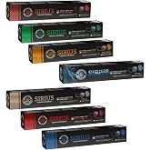 Sirius Premium Kaps&uuml;l Kahve 7'li Set (Lungo, Italy, Ristretto, Smooth, Sport, Decaf, Organik) (7 x 10 Adet)