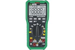 KPS-MT720 Multimetro digital TRMS Profesional baja impedancia 6600 cuentas, Tensión 1000V AC/DC, Corriente 10A AC/DC, NCV (Detección sin contacto), Temperatura CAT.III 1000V, CAT.IV 600V