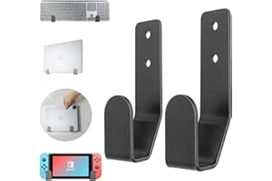 otuiaim Stalowy uchwyt ścienny na klawiaturę, uniwersalny przewodowy / bezprzewodowy uchwyt do klawiatury do gier, kompatybilny z Logitech/Razer/Kensington itp. Do urządzeń o grubości < 2,5 cm