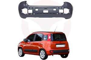 RICAMBYCAR Paraurti con Primer da Verniciare, Compatibile con Fiat Panda (319) dal 2012 in poi (Posteriore)