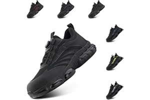Loiston Chaussures de Sécurité Hommes Femme Basket de Securite Légère Embout Acier Chaussures de Travail Cuisine Antidérapante 37-46 EU