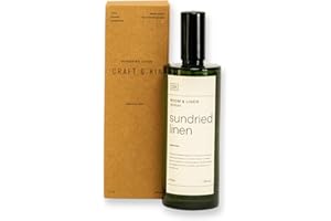 Craft & Kin Sundried Linen Spray for Bedding, 6.76 oz Room Spray, Pillow Room Sprays for Home, Long Lasting, Freshener
