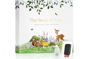 JARMAPOZ Baby Memory Book for Boy or Girl – First 5 Years Keepsake & Milestone Tracker – Pregnancy Journal & Baby Photo Album – Gender Neutral