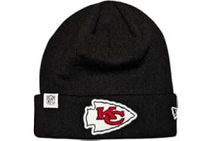 New Era NFL Gorro Fútbol Americano Gorra Invierno Patriots Seahawks Raiders Chiefs 49ers Negro
