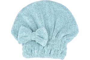 BEEK Nasadka do włosów z mikrofibry, 3 sztuki, super chłonna, szybkoschnąca, dla kobiet, dziewcząt (morska zieleń, 1)