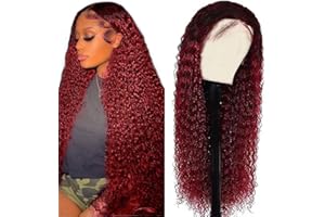 AiPliantfis 1b99j Perruque Cheveuxe Curly Wave Wig Brazilian Remy Hair Pre Plucked Free Part Wig With Baby Hair Bleached Knot Unprocessed Virgin Hair Perruque Cheveuxe For Women 24 Pouce