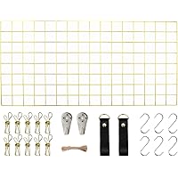 WUZILIN Upgrade Wandgitter Regal,DIY Eisen Gitter der Fotowand Dekoration Pinnwand Foto an der Memoboard Hängen in der…