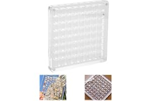 FENGQQKJ Conchiglia Perline Acrilico Vetrina Shell Display Box 36 Griglia Magnetica Conchiglia Espositore Box Box Fai da Te Trasparente Conchiglie per Conchiglie, Perline