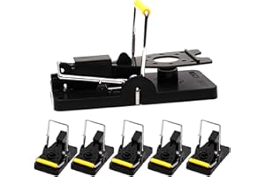 GERAWOO Trampas para Ratones con Alta Tasa de Captura, 6 Piezas Mata Ratas Potente para Interior y Exterior, Cepos para Ratones Reutilizable