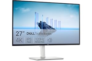 Dell 27 Plus Monitor - S2725QS, 4K UHD (3840x2160), 120Hz, IPS, 4ms, AMD FreeSync Premium, 99% sRGB, Ajuste de Altura, Altavoces Integrados, DisplayPort, 2 HDMI, 3 Años de Garantía