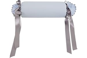 Borda y más Cojín para Bebé – Cojín Cuna - Caramelo bebé - Rulo bebé - Cojín Cuna bebé - Cojín Recién Nacido - Piqué - Nenel (Celeste/Gris)