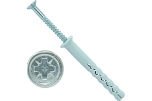 PARCO Lot de 100 chevilles à clou ND 8 x 100 mm à tête fraisée galvanisée