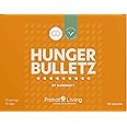 Hunger Bulletz - Weight Loss Capsules with Glucomannan by Primal Living, 60 Vegan Capsules - 30 Servings Over 10 Day Course. Individually Vacuum Sealed in A Pharmaceutical Quality Blister Pack