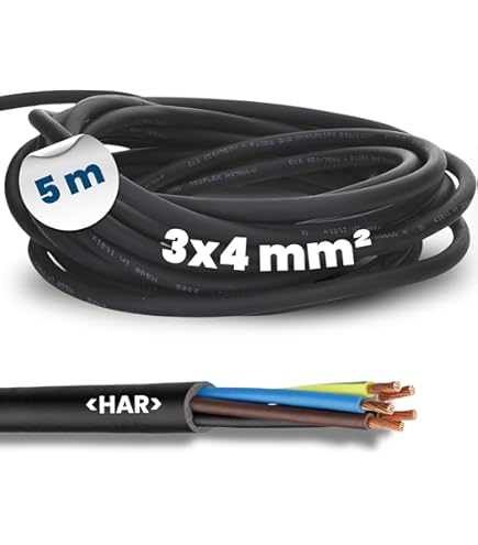 MAS Premium Câble Conducteur H07 V-K 10 Mm² De 5 à 100 M - Noir