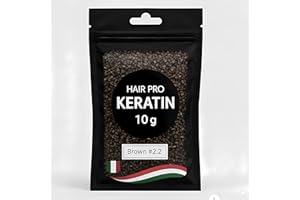 HAIRPRO EXTENSION Italian Keratin Granulated Glue Beads — 10g Brown #2.2 — Granulati per extension di capelli caldi, colla italiana di alta qualità, accessori per extension in granulato