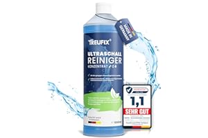 ‎TREUFIX Treufix - Ultrasonic Cleaner Concentrate for Maximum Cleanliness | Effective Glasses Cleaner, Teeth Cleaner for Cleaning Jewellery, Coins, etc. in Ultrasonic Bath, 1 Litre, Made in Germany