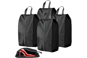 EXQUIMA 4 PCS Shoe Bags, Travel Shoe Bags, Waterproof Dust Proof Shoe Bags for Storage Travel Shoe Bags, Unisex Shoe Pouch for Travel or Home Storage Waterproof Dust Proof Shoe Bags for Storage
