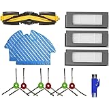 MTKD® Kit di Ricambio per aspirapolvere Ecovacs Deebot OZMO 900 - Kit Filtro e Scopa - Confezione da 16 Pezzi