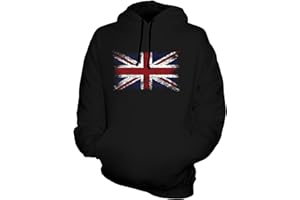 Candymix - Great Britain Union Jack Distressed Flag - Unisex Hoodie Mens Ladies Hooded Sweater