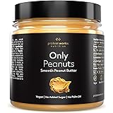 Burro di arachidi Cremoso | Peanut Butter naturale al 100% | Vegano | Senza zuccheri aggiunti, conservanti o olio di palma | 
