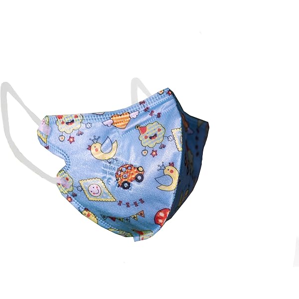 10 Mascherine Per Bambini A 5 Strati In Tessuto Non Tessuto – Con Paraorecchie, Design Confortevole E Mantenimento Della Forma, Per Protezione In Viaggio, Scuola E Casa