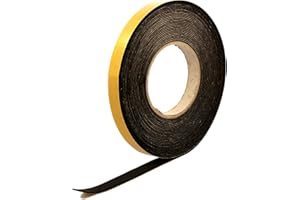 RUBBER STUFF RS Neoprene Rubber Black Self-Adhesive Sponge Strip 15mm Wide x 1.5mm Thick x 10m Long