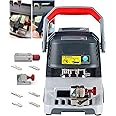 HDaspijh Automatic Key Cutting Machine, Smart App Control, Standard 2 Clamps M1 and M2, with Bluetooth Function + Support Online Update, Multi-Language Cut Sided/Track/Dimple/Tibbe Keys