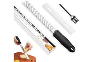 Simsky Grattugia in Acciaio Inox Grattugia Limone, Grattuggiato Formaggio Manuale, Grattugia per Formaggio Grattugia per Limone, Perfetto per Parmigiano, Mela, Agrumia, Aglio, Moscata e Altro