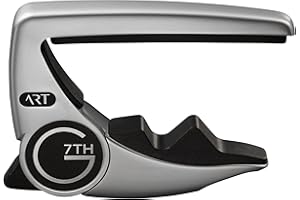 G7th Performance 3 Kapodaster Silber – Einzigartige Tension Control & Adaptive Radius Technologie – Preisgekrönter Kapodaster für Akustik- und E-Gitarren