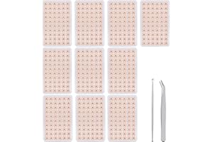 CARRENEU 600 PCS Ear Seeds Akupunkturpflaster,Ohrakupunktur Nadeln,Ohrsamen Akupunktur,Ohrakupunktmassagen und Pflege,für Sportler Büroangestellte,mit Pinzette und Ohrlöffel