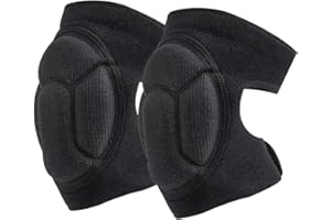 TAFACE 1 par de rodilleras de esponja, antideslizantes, anticolisión, rodilleras de trabajo, rodilleras ajustables, unisex, adecuadas para deportes al aire libre, danza, voleibol, etc. (negro)