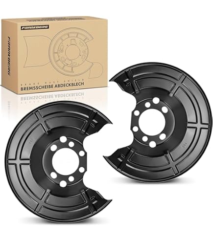 Frankberg 2x Ankerblech Bremsscheibe Hinterachse - Kompatibel Mit VW Audi Skoda Seat