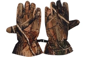 VANZACK Jagdhandschuhe Tarn- Fleece- Handschuhe Herbst Winter wasserdichte Vollfinger- Handschuhe zum Skifahren Wildjagdausrüstung 1 Paar (M)