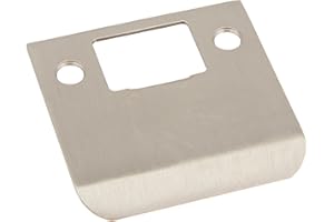 Deltana SPE225 2-1/4" x 2-1/4" Extended Lip Strike Plate, Satin Nickel