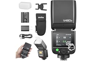 ‎GODOX Godox V480 Flash V480S lampa błyskowa aparatu, wbudowana bateria litowa, 1/8000 HSS, bezprzewodowy TTL 2,4 GX, czas recyklingu 1,7 s, pełna moc 650 wyskakujących do kamery Sony (V480S)