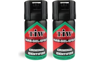 FARBGEL 2in1 Self-Defence Spray and Criminal Identifier. 2 UNITS. UK Police used brand TiW TW1000. UK Legal alternative to Pepper Spray, Taser, Mace. (2 x 40 mL) FARB-GEL for Women and Men. Made in Germany.