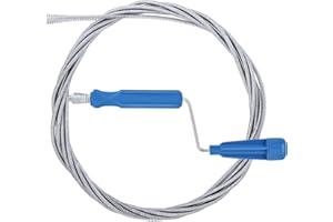 WODEMEILON Abflussreiniger spirale Spirale abfluss rohrreinigung 6m x 5mm Abflussspirale Rohrreiniger spirale Küche spülbecken kanal reinigungshaken Spirale zur rohrreinigung with Drill Tip Drain Snake